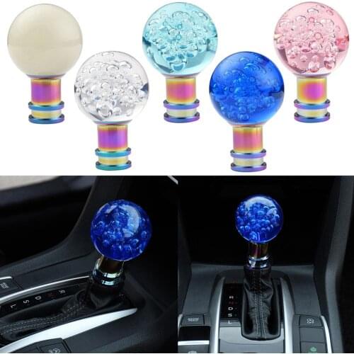 Shifter Knob Acrylic Gear Shifting Lever Ball Stick Shift Knobs Replacement fit Most Manual Cars