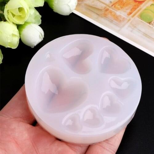 Heart Shapes Silicone Mold Jewelry Model Mould Tools Decoration Jewels Tackles Dried Flower Resin Decorative DIY Hand Crafts