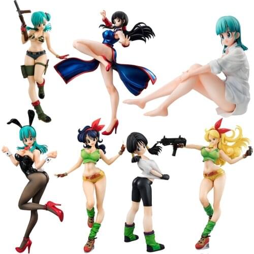 Freeing Dragon Ball Bunny Girl Videl Bulma Chichi Lunchi Android Japanese Anime Dragonball Figure PVC Model Toys