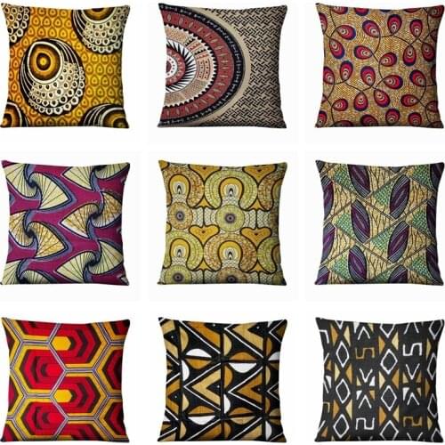 Home Pillow Decoration African Classic Style Printed Cushions Decorative Pillowcase Christmas Decorations For Sofa Throw Pillows