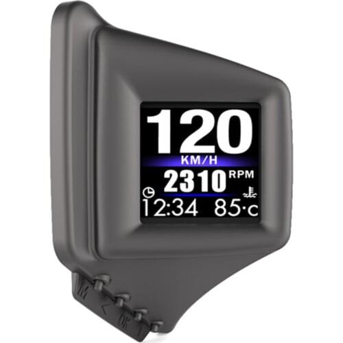 Universal Car HUD Heads Up Display OBD GPS Dual Mode Multifunction Speed Clock Water Temperature Display CSL88