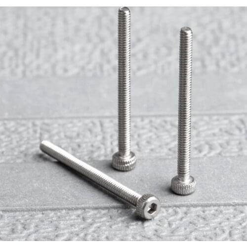50Pcs Stainless Steel M2 Screws Allen Hex Socket Head Wood Screw Bolt Furniture Fastener M2* 25mm/30mm
