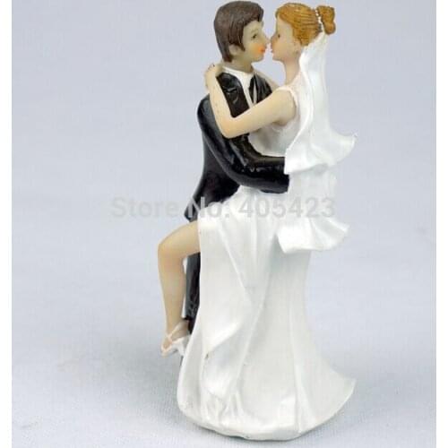 1pcs wedding anniversary gift cake stand bride and groom cake topper doll