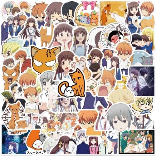 10/50PCS Anime Fruits Basket Stickers for Laptop Guitar Luggage Phone Waterproof Graffiti Sticker Decal Kid Toy