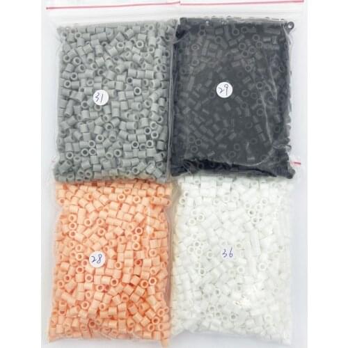 4 colorsX500pcs 5mm Perlen Beads Pearly Perler Iron Bead for Kids Hama Beads Diy Creativity Puzzles High Quality Handmade Gift T