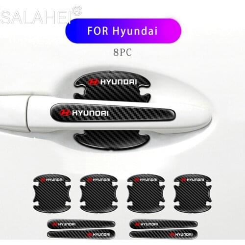 8Pcs/set Car Door Handle Bowl Film For Hyundai Elantra Accent Tucson i40 i30 i10 i20 Veloster IX35 IX20 Solaris Genesis Santafe
