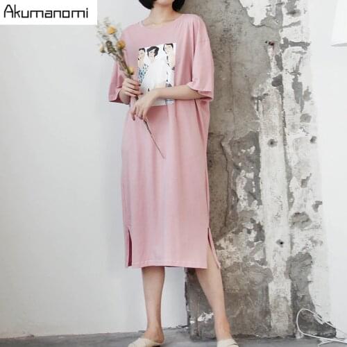 AKUMANOMI Pink Summer Dresses