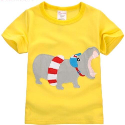 Y74 Free shipping boys cartoon T-shirt cotton short-sleeved T-shirt sports breathable short-sleeved sweatshirt