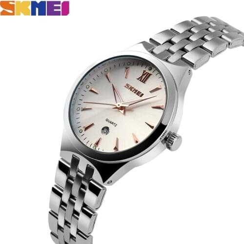 SKMEI Fashion Ladies Sport Watches Women Quartz Watch 3Bar Waterproof Female Wristwatches Calendar Relogio Feminino Clock 9071