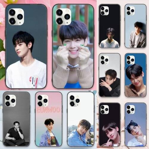 Cha Eun Woo Korean actor singer Phone Case for iPhone 11 12 pro XS MAX 8 7 6 6S Plus X 5S SE 2020 XR Luxury brand funda coque