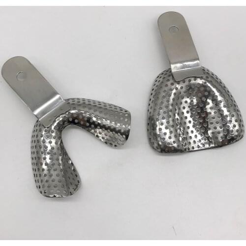 Cheap Orthodontic Teeth Impression Kit Stainless Steel Impression Metal Dental Stainless Steel Tray S M L