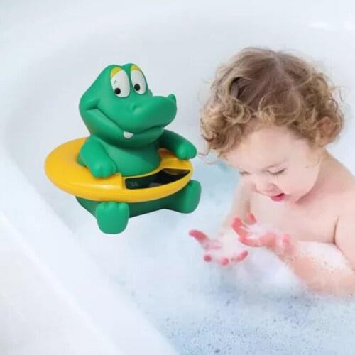 Baby Bath Thermometer Bath Tub Water Temperature Cute Animal Shape Crocodile Bathing Floating Toy Accurate LCD Display