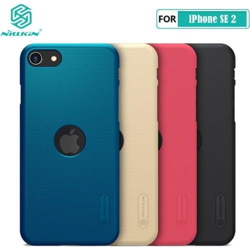 For iPhone SE 2 Case 4.7'' NILLKIN Frosted Shield PC Matte Hard Back Cover Case for iPhone SE 2020 With LOGO Hole