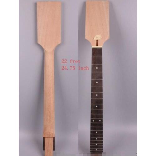 Electric guitar neck paddle Head 22 Fret Nice Mahogany Set in 24.75 inch