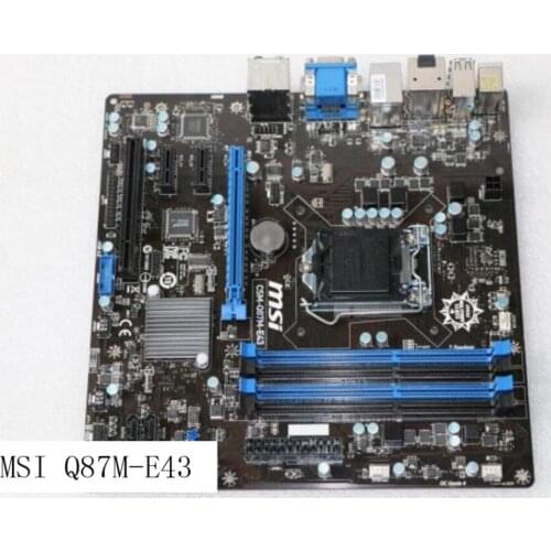 MSI Q87M-E43 desktop motherboard Q87 DDR3 LGA 1150 motherboard Socket LGA 1150 i7 i5 i3 DDR3 32G SATA3 UBS3.0 mainboard