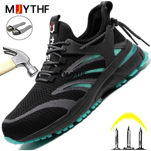 High Quality Men Safety Shoes New Indestructible Shoes Fashion Work Shoes Sneakers Men Boots European Standard Steel Toe Shoes