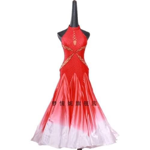 Customize New ballroom dance dress standard ballroom waltz dresses ballroom dance competition dresses custom made MD1125