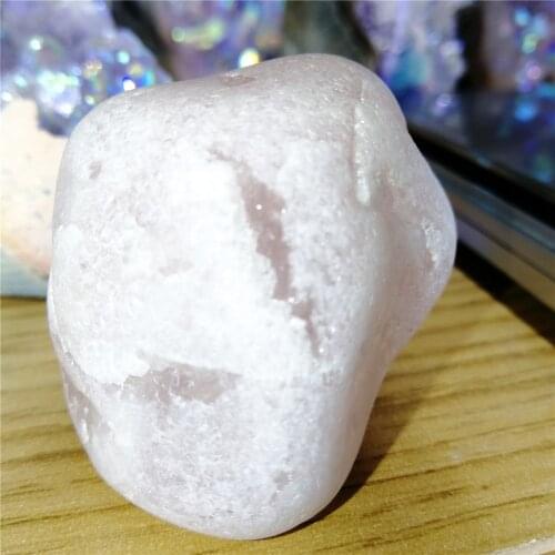 Natural Pink Quartz Crystal Specimen Rock Madagascar Rose Quartz Raw Gemstone Mineral Specimen Decoration Energy Stone Ornament