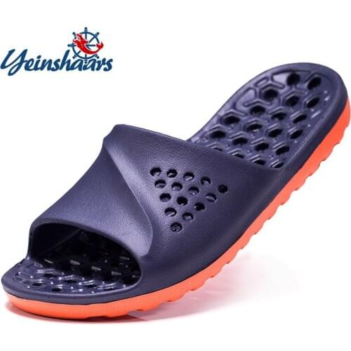 Mens Badslippers Casual Non-slip Slides Summer Massage Flip Flops Bathroom Beach Slipper Fashion Soft Sole Man Massage Sandals