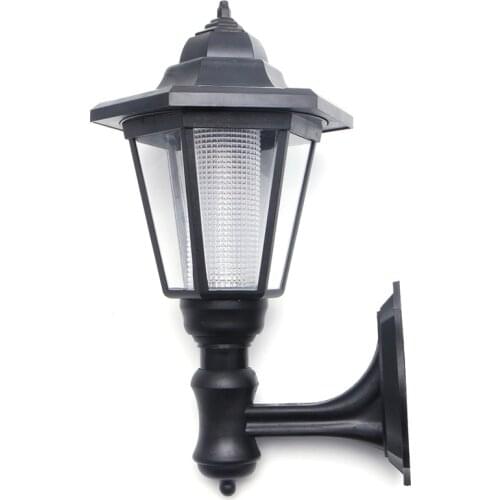 LED Light Lamp, Solar Power LED Light Path Way Wall Landscape Mount Garden Fence Lamp Outdoor