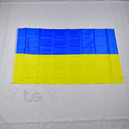 Ukraine Ukrainian 90*150cm flag Banner 3x5 Foot Hanging National flag for meet,Parade,party.Hanging,decoration