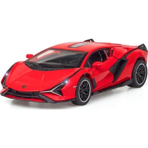 1:32 Scale Super Model Car Diecasts & Toy Vehicles SIAN FKP37 Alloy Metal Sport Car with Sound for Gifts Decoration V614
