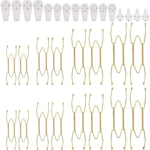 HOT Plate Hangers For The Wall 6 8 10 12 Inch,Wall Plate Hangers Decorative Plate Hangers Invisible Wall Plate Holders