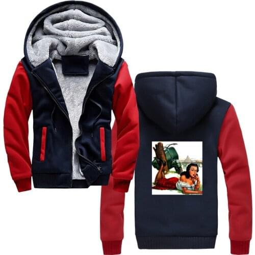 Vintage Vespa Girl Riders Hoodies Men Vespa Motorcycle Scooter Hooded Male Logo Print Thick Zipper Sweatshirt Funny Jacket