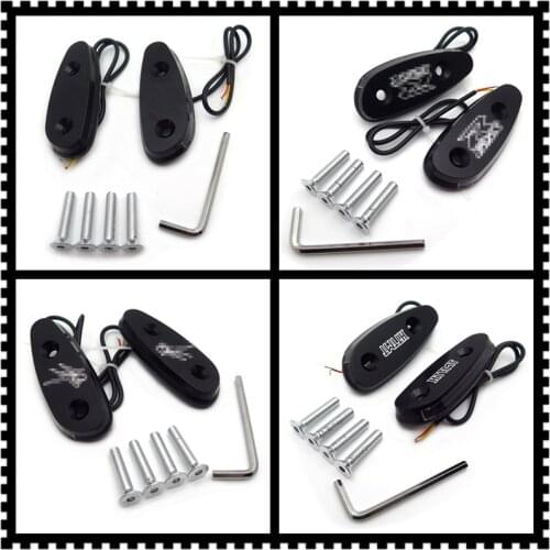 Aftermarket free shipping motorcycle parts LED Signal Mirror Block Off Base Plate GSXR Black For Suzuki Gsxr 600 750 01-04