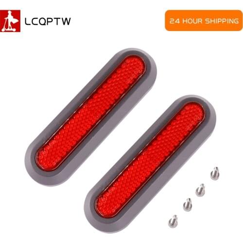 2pcs Red yellow Safety Reflective Rear Wheel Hub Cover Protective Back Shell for Xiaomi Mi Electric Scooter Pro 2 Accessories