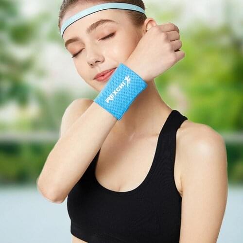 1PCS Cotton Wristbands Sport Sweatband Hand Band Sweat Wrist Support Brace Wraps Guards Gym Volleyball Basketball
