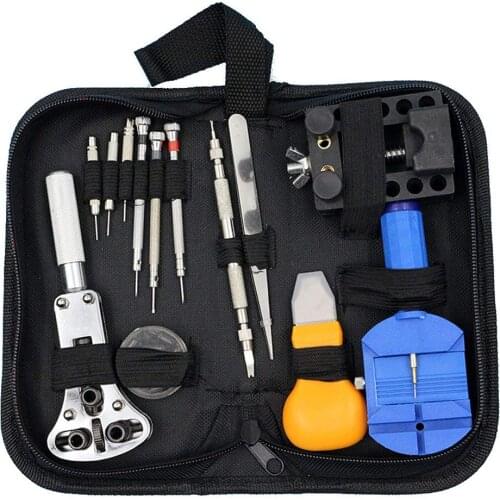 13Pcs Watch Repair Tool Kits Professional Watch Opener Spring Bar Tool Watch Band Link Pin Back Remover Tool with Carrying Case