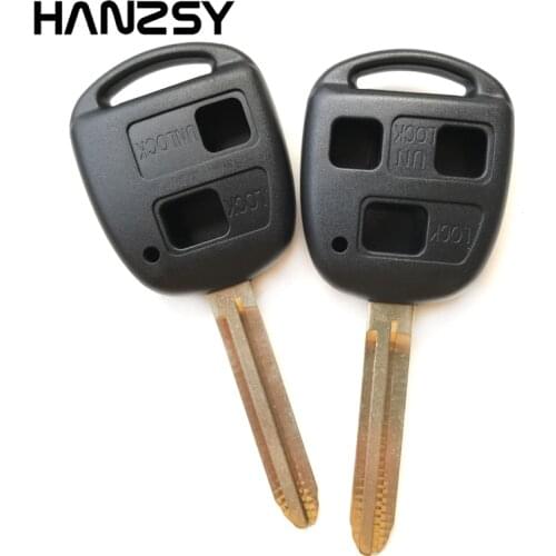 2/3 Buttons Car Remote key shell For Toyota Cruiser FJ Corolla YARIS Camry RAV4 PRADO Land Replacement Auto key Fob Cover Uncut