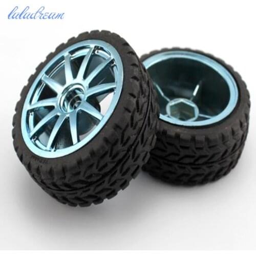 65mm hexagonal hole wheel diy robot model rubber tire for smart car
