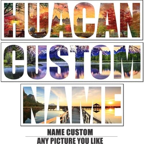 Huacan Diamond Painting Photo Custom Name Full Square/round Mosaic Embroidery Picture Letter Cross Stitch Gift Diamond Art
