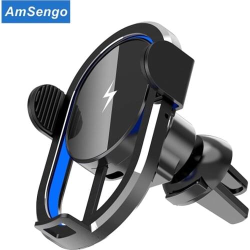 Amsengo 15W Fast Charging for iPhone 12mini 12 Pro Max car Holder air vent Charger Car Phone Magnetic Wireless Car Charger Mount