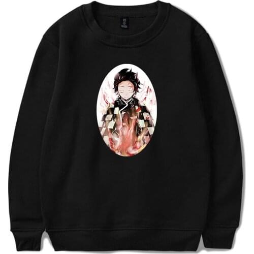Demon Slayer: Kimetsu no Yaiba fleece Sweatshirt anime Sweaters and Pullovers unisex top Hoodies casual Sweater Blouse Shirts