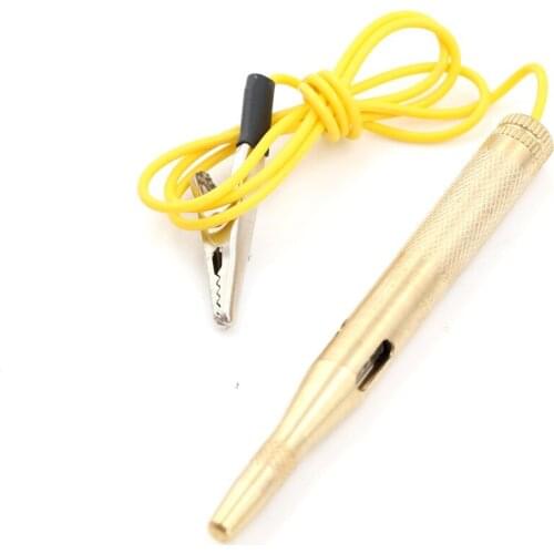 Diagnostic Tool DC 6V 12V 24V Copper Car Light Circuit Tester Lamp Voltage Test Pen Detector Probe Light System Test Probe Lamp