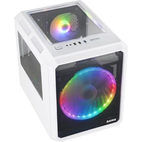 Mi Cube Chassis Desktop Computer Small Chassis MATX Game Mini ITX Host Support Water Cooling Support Various Graphics Cards