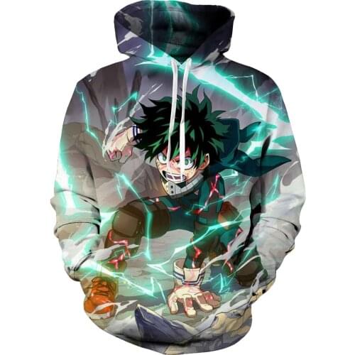 COSSUN Anime Streetwear Boku No My Hero Academia Cosplay Costumes Hoodies Sweatshirts Bakugou Todoroki Shoto Spring/Autumn