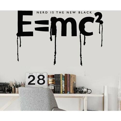 Quantum Mechanics Wall Stickers School Decor Physics Science Class Vinyl Wall Decal Teen Room Window Door Desk Decoration Z739
