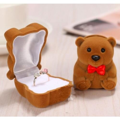 Mini Cute Bear Jewllery Gift Boxes for Rings and Small Earrings Pendant Necklace F20173608