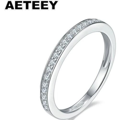 Fashion 925 Sterling Silver 18K Rose Gold Moissanite Gemstone Wedding Band Romantic Women Rings Fine Jewelry JA-31