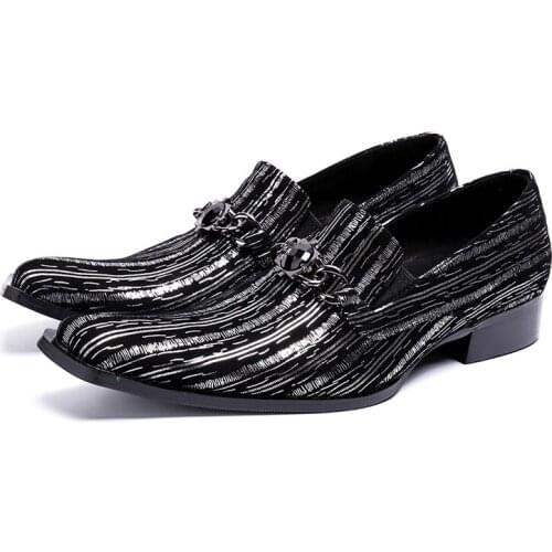 New Spring Autumn Breathable Genuine Leather Oxford Shoes For Men Metal Tip Velvet Smoking Slippers Hidden Heels Business Shoes