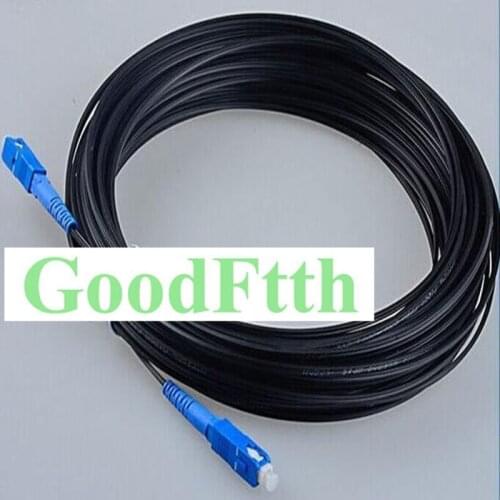 Self-supporting Drop Cable Patch Cord SC-SC UPC SM G657a Black LSZH 1 core GoodFtth 1-15m