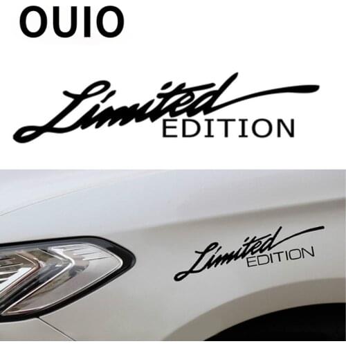 Car Styling Sticker LIMITED EDITION Creative Vinyl for Mitsubishi Lancer 10 Outlander 3 ASX Seat Ibiza 6j 6l Leon 5f Honda Civic
