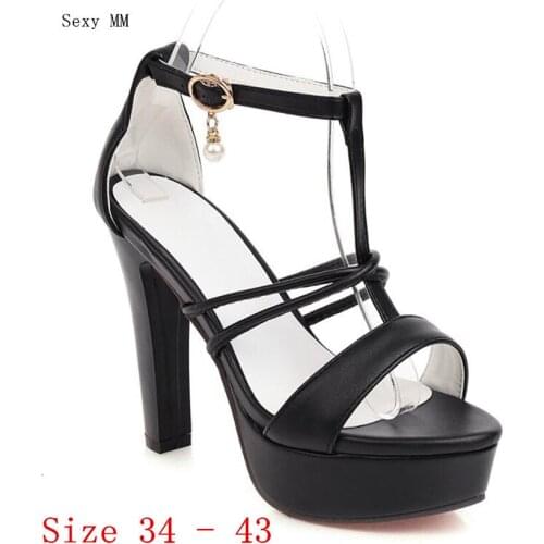 Platform Pumps Women High Heels Gladiator Sandals Woman High Heel Shoes Plus Size 34 - 43