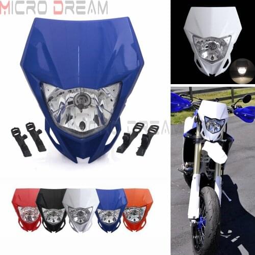 Off Road Enduro MX Dual Sport Head Light Universal Supermoto Head Lamp for Yamaha YZ85 YZ125 YZ250 YZ450 WR250 WR450 F FX TTR230