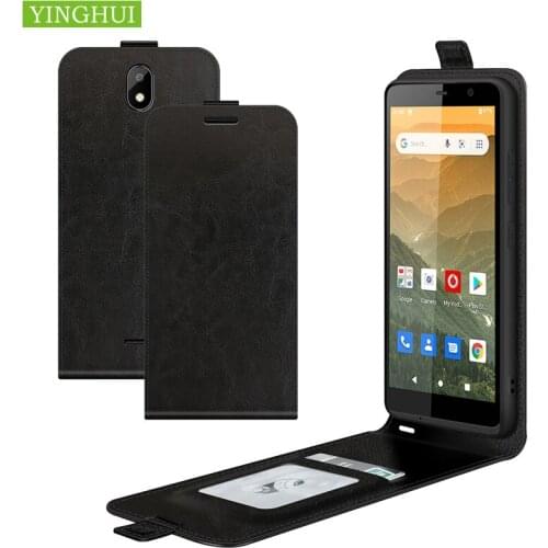 High Quality Vertical Cover Bag With Card Holder For Vodafone Smart E11 Leather Magnetic Silicone Protect Phone Case Shell