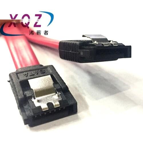 1M sata data cable SATA2.0 serial cable for harddisk with clip computer cable 7pin female to female